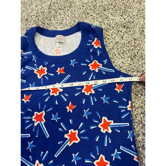 Hanna Andersson‎ 4th of July Patriotic Tank, Women’s M, Organic Cotton Blue/Red - Picture 7 of 10